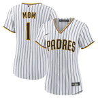 San Diego Padres Nike Women's #1 Mom Home Replica Jersey - White