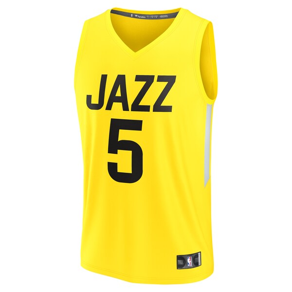 Cody Williams Utah Jazz  Youth 2024 NBA Draft Fast Break Player Jersey - Icon Edition - Yellow
