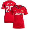 Diogo Dalot Manchester United adidas Women's 2023/24 Home Replica Player Jersey - Red/Green