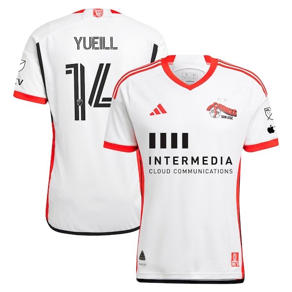 Jackson Yueill San Jose Earthquakes adidas 2024 The 50 Kit Authentic Player Jersey - White