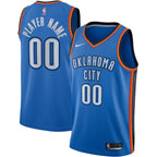 Oklahoma City Thunder Nike Swingman Custom Jersey Blue - Icon Edition