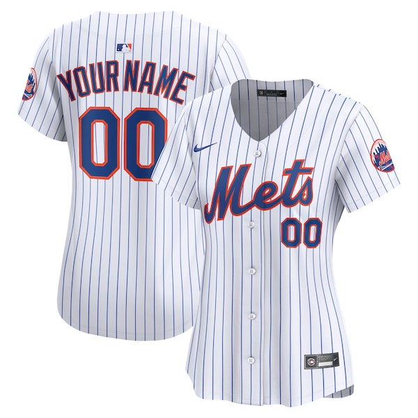 New York Mets Nike Women's Home Limited Custom Jersey - White
