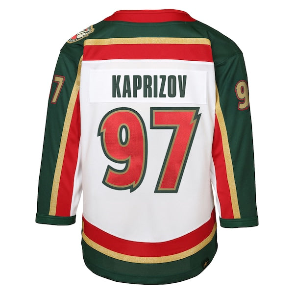 Kirill Kaprizov Minnesota Wild Youth 25th Anniversary Replica Player Jersey - White/Green