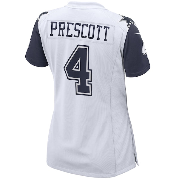 Dak Prescott Dallas Cowboys Nike Women's Alternate Game Jersey - White/Navy