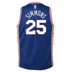 Ben Simmons Philadelphia 76ers Nike Youth Swingman Jersey Royal - Icon Edition/White