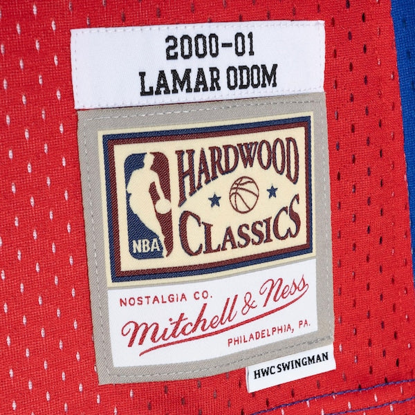 Lamar Odom LA Clippers Hardwood Classics 2000/01 Split Swingman Jersey - Royal/Red