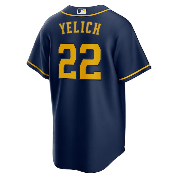 Christian Yelich Milwaukee Brewers Nike Alternate Replica Player Jersey - Navy/Cream/Gray/White
