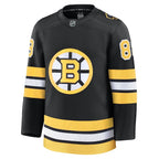 David Pastrnak Boston Bruins  Home Premium Player Jersey - Black/White