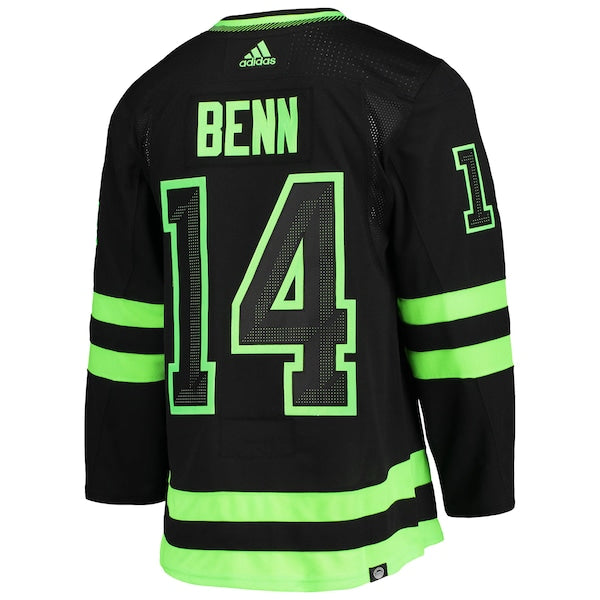Jamie Benn Dallas Stars adidas Alternate Primegreen Authentic Player Jersey - Black/Kelly Green