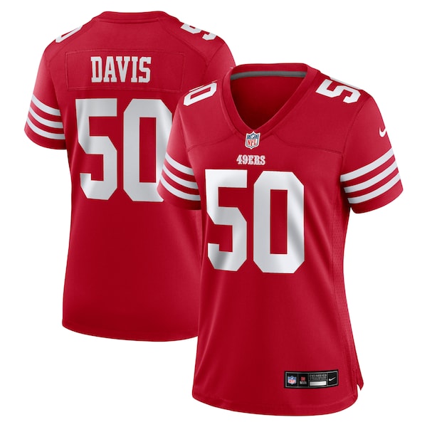 Khalil Davis San Francisco 49ers Nike Women's Team Game Jersey -  Scarlet