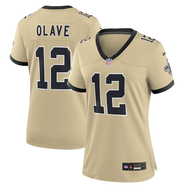 Chris Olave New Orleans Saints Nike Women's Gameday Golds Alternate Game Player Jersey - Gold