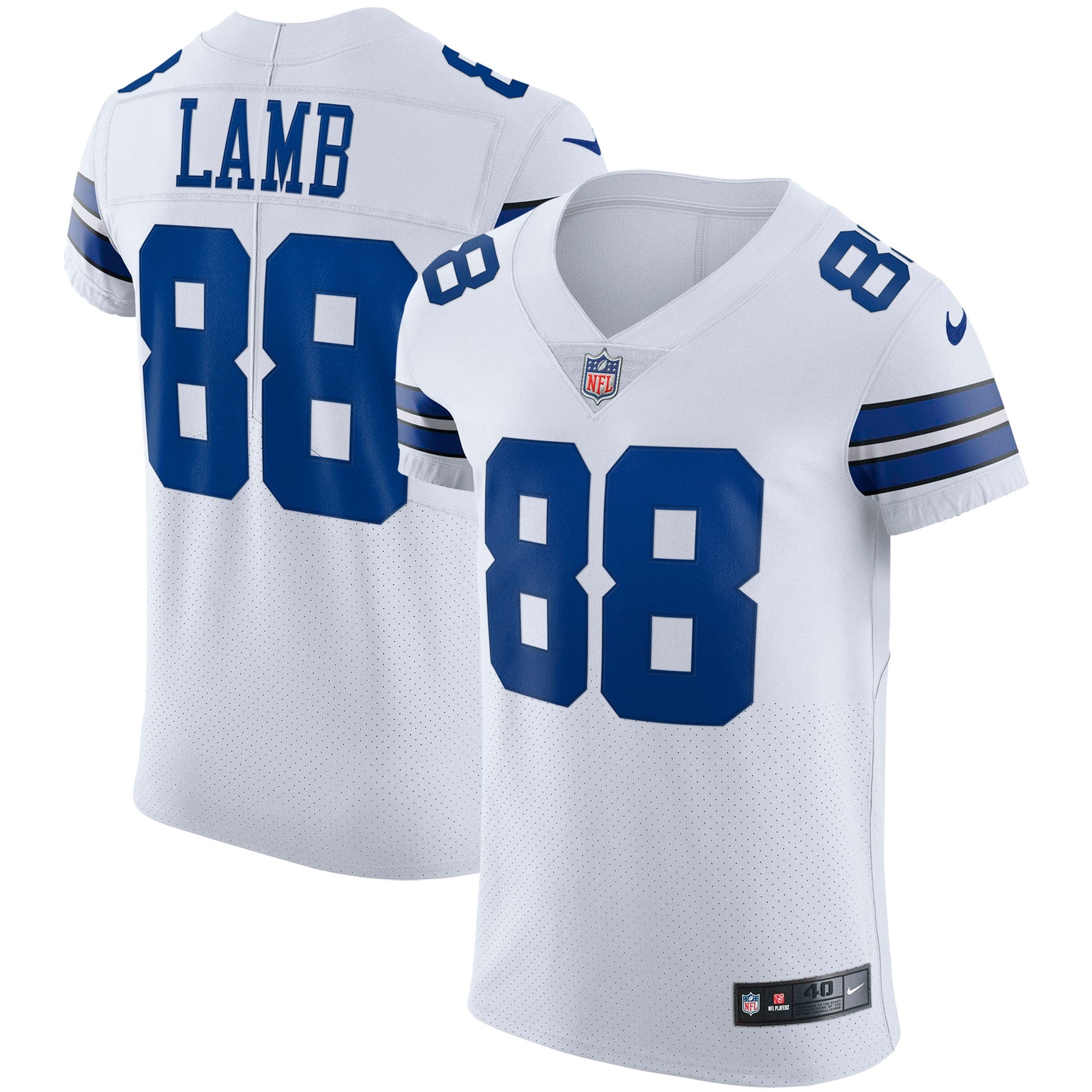 CeeDee Lamb Dallas Cowboys Nike Alternate Vapor Elite Jersey - Navy/White