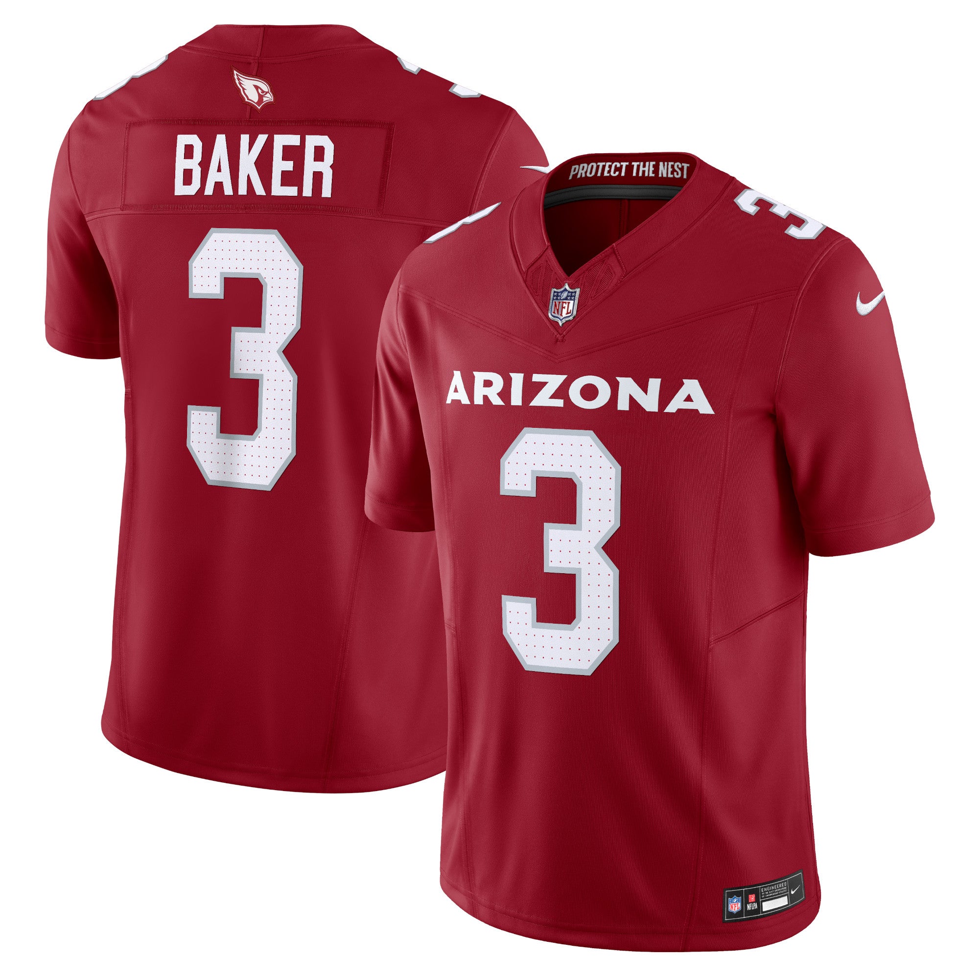 Budda Baker Arizona Cardinals Nike Vapor F.U.S.E. Limited Jersey - White/Cardinal