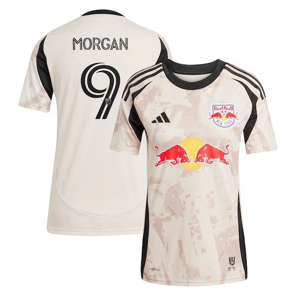 Lewis Morgan New York Red Bulls adidas Women's 2025 Stone Kit Replica Player Jersey - Tan