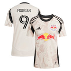 Lewis Morgan New York Red Bulls adidas Women's 2025 Stone Kit Replica Player Jersey - Tan