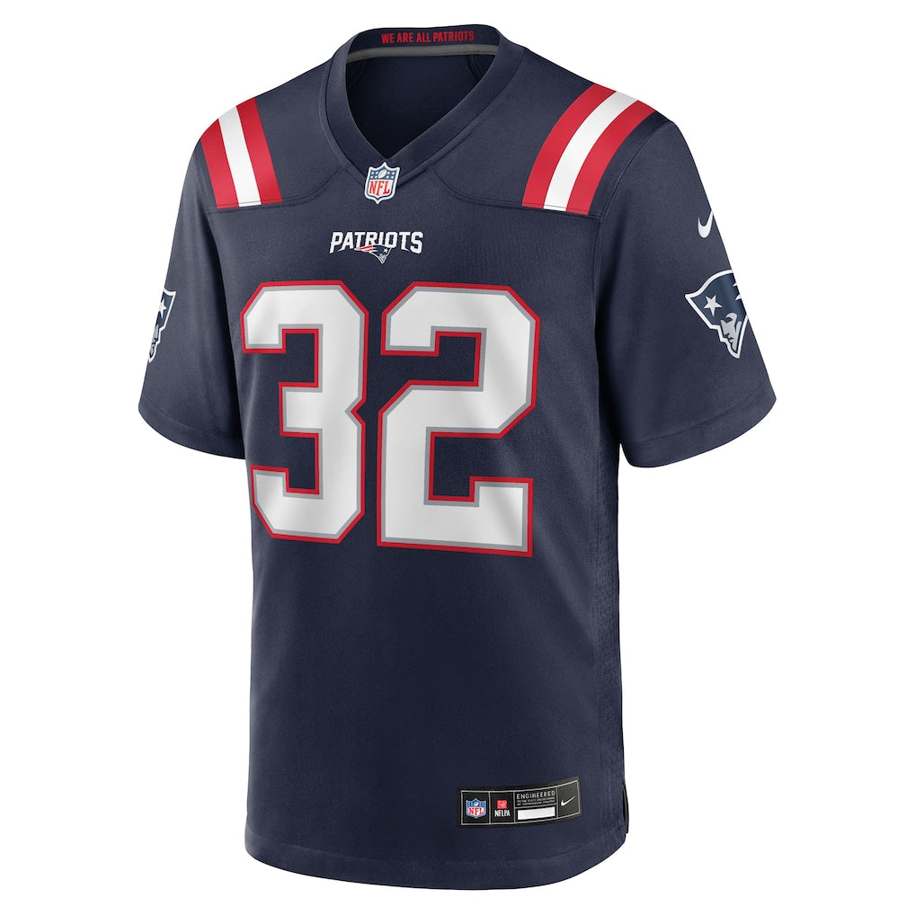TreVeyon Henderson New England Patriots Nike 2025 NFL Draft Game Jersey - Navy