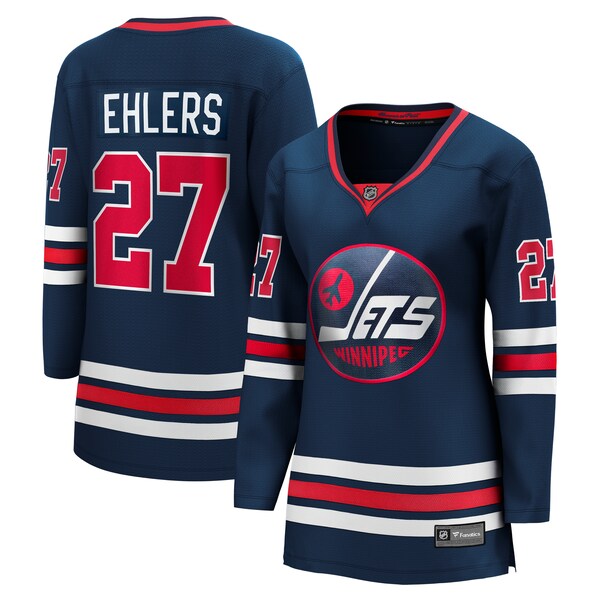 Nikolaj Ehlers Winnipeg Jets  Women's  Premier Breakaway Player Jersey - Navy