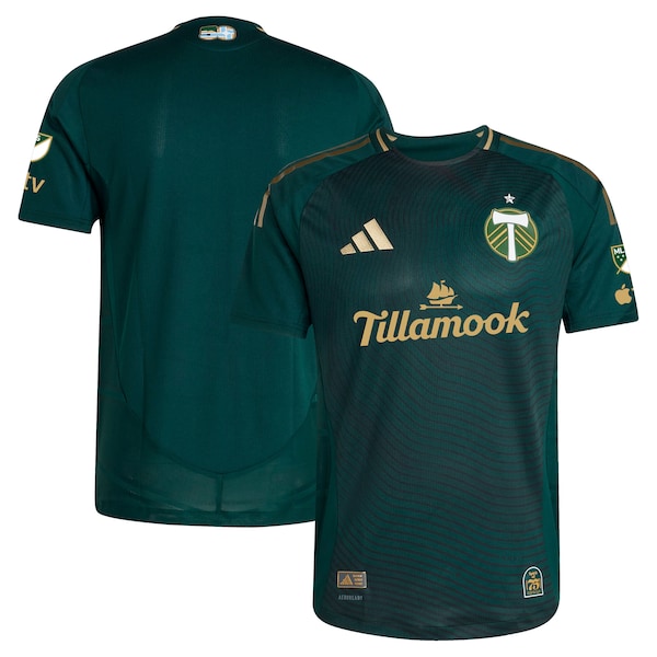 Portland Timbers adidas 2025 Forever Green & Gold Authentic Jersey - Green