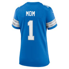 Number 1 Mom Detroit Lions Nike Game Jersey - Blue
