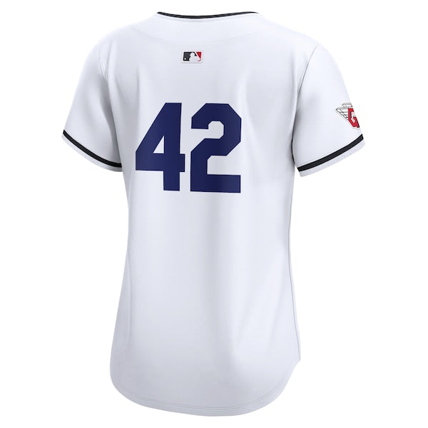 Cleveland Guardians Nike Women's 2024 Jackie Robinson Day Home Limited Jersey – White