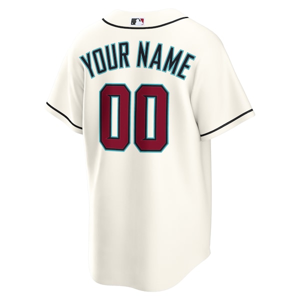 Arizona Diamondbacks Nike Home Custom Replica Jersey - Cream