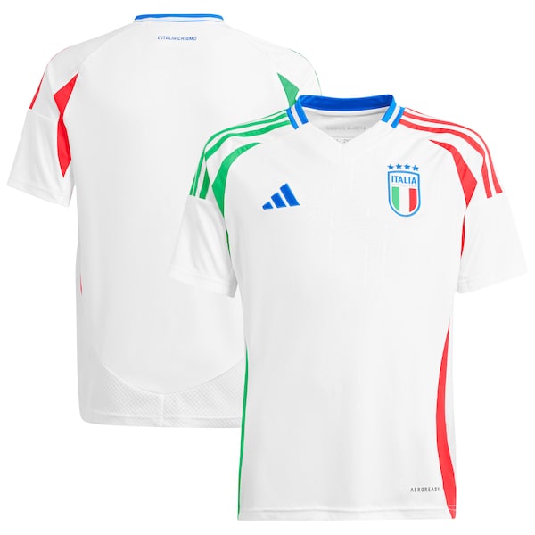 Italy National Team adidas Youth 2024 Away Replica Jersey - White