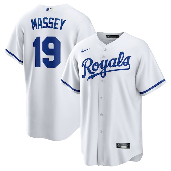 Michael Massey Kansas City Royals Nike Home Replica Jersey - White