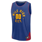 Denver Nuggets  Fast Break Custom Jersey Statement Edition - Blue/Navy