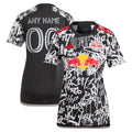 New York Red Bulls adidas Women's 2024 Freestyle Replica Custom Jersey - Black