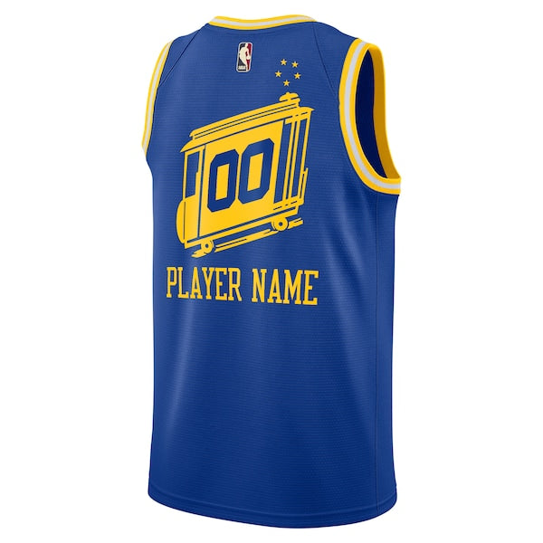 Golden State Warriors Nike 2020/21 Hardwood Classics Swingman Custom Jersey - Blue