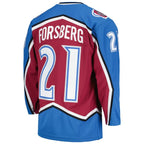 Peter Forsberg Colorado Avalanche  1995/96 Blue Line Player Jersey - Burgundy
