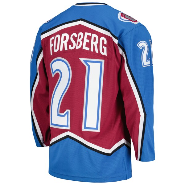 Peter Forsberg Colorado Avalanche  1995/96 Blue Line Player Jersey - Burgundy