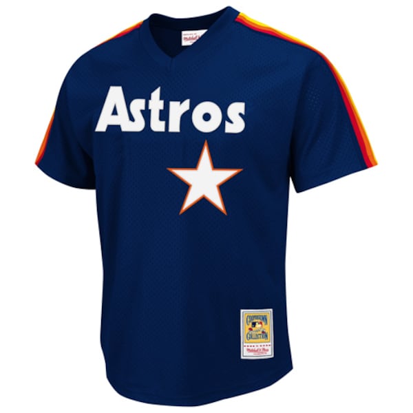 Nolan Ryan Houston Astros 1988 Authentic Cooperstown Collection Mesh Batting Practice Jersey - Navy
