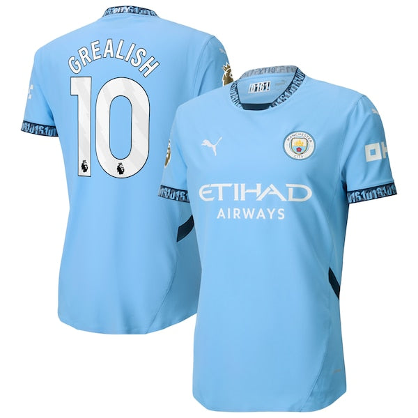 Jack Grealish Manchester City Puma 2024/25 Home Authentic Player Jersey - Light Blue