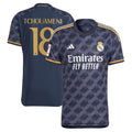 Aurélien Tchouaméni Los Merengues adidas 2023/24 Away Authentic Player Jersey - Navy/White