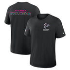 Atlanta Falcons Nike 2025 NFL Crucial Catch Tri-Blend Dri-FIT T-Shirt - Black