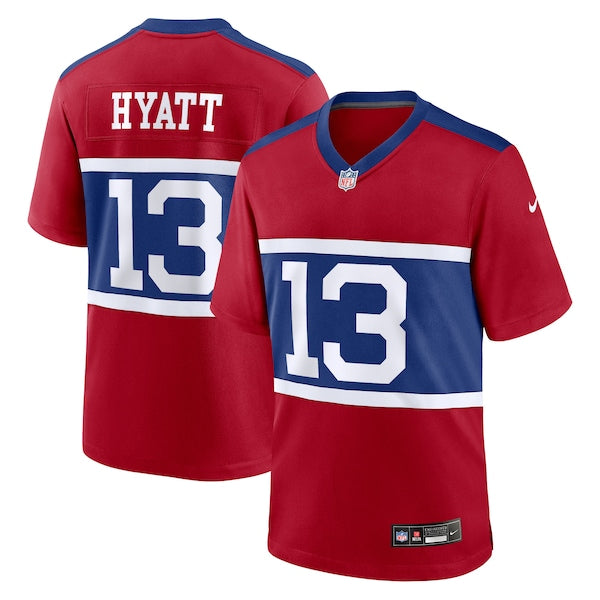 Jalin Hyatt New York Giants Nike Youth Alternate Player Game Jersey - Century Red