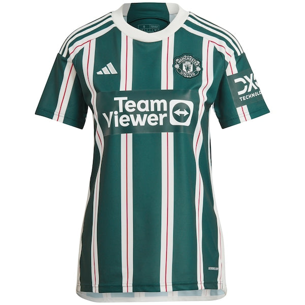 Raphael Varane Manchester United adidas Women's 2023/24 Away Replica Player Jersey - Green/Red