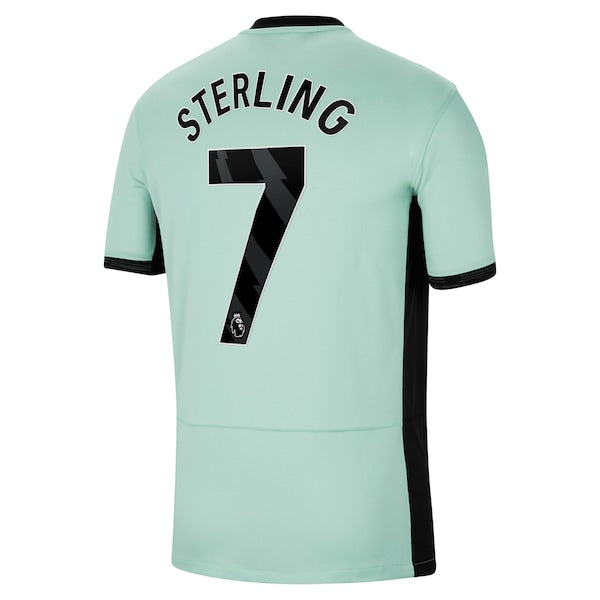 Raheem Sterling Chelsea Nike 2023/24 Third Stadium Replica Player Jersey - Mint/Blue/Navy