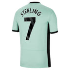 Raheem Sterling Chelsea Nike 2023/24 Third Stadium Replica Player Jersey - Mint/Blue/Navy