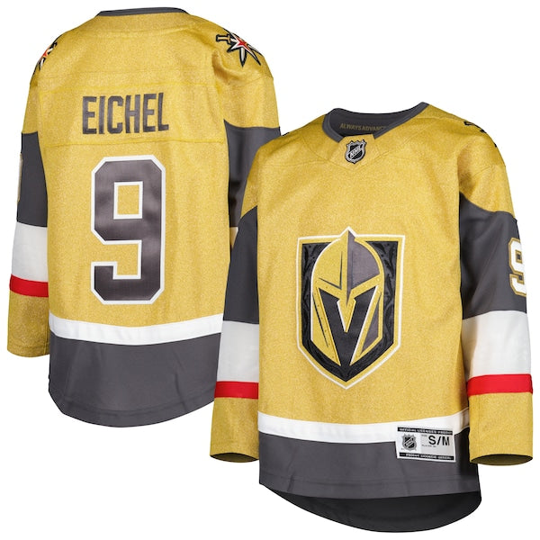 Jack Eichel Vegas Golden Knights Youth Home Premier Player Jersey - Gold