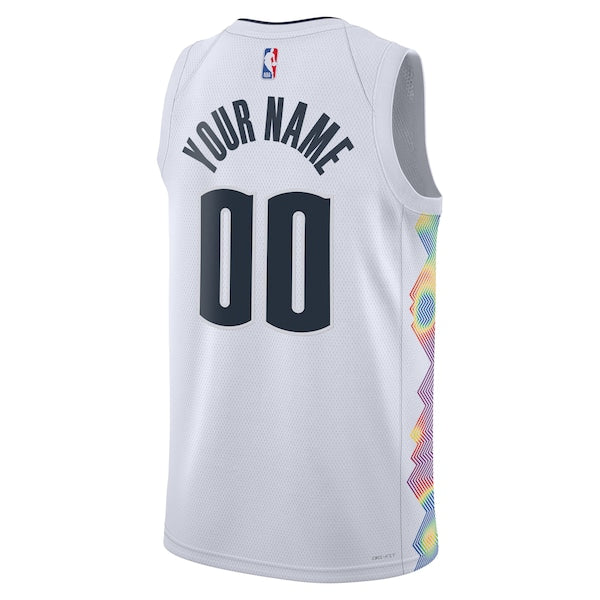 Denver Nuggets Nike Unisex 2024/25 Custom Swingman Jersey - City Edition - White