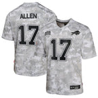 Josh Allen Buffalo Bills Nike Youth 2024 Salute to Service Game Jersey - Arctic Camo