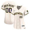 Milwaukee Brewers Nike Women's Home Limited Custom Jersey - Cream