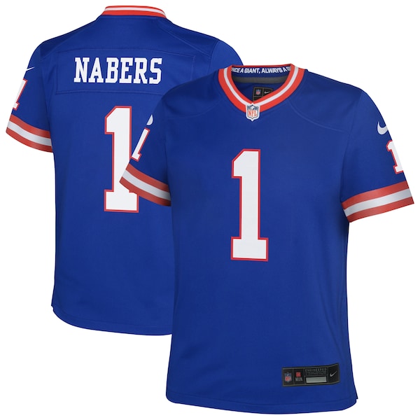 Malik Nabers New York Giants Nike Youth Alternate Game Jersey - Royal