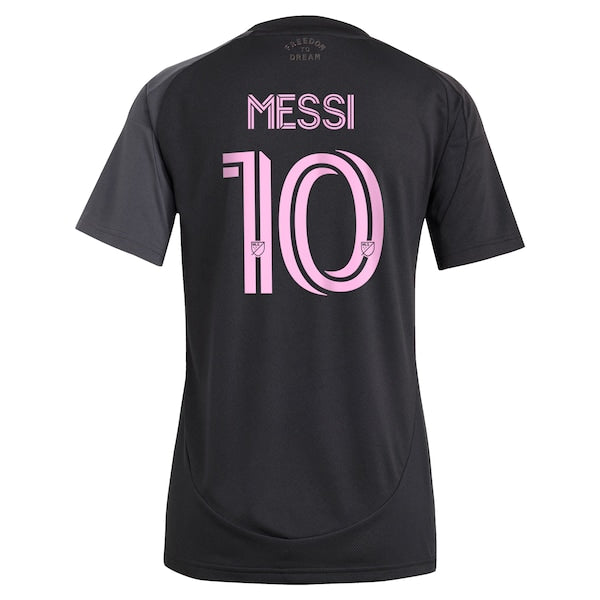 Lionel Messi Inter Miami CF adidas Women's 2025 The Fortitude Kit Replica Player Jersey - Black