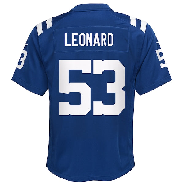 Shaquille Leonard Indianapolis Colts Nike Youth Game Jersey - Royal/Blue
