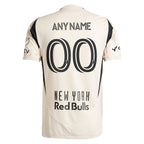 New York Red Bulls adidas 2025 Stone Kit Authentic Custom Jersey - Tan