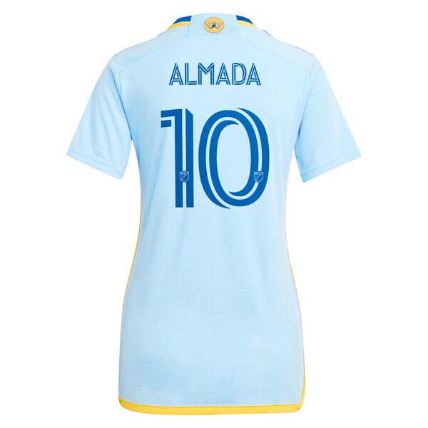 Thiago Almada Atlanta United FC adidas Women's 2024 The Resurgens Kit Replica Player Jersey - Light Blue