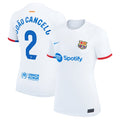 Joao Cancelo Barcelona Nike Women's 2023/24 Away Stadium Replica Player Jersey - White